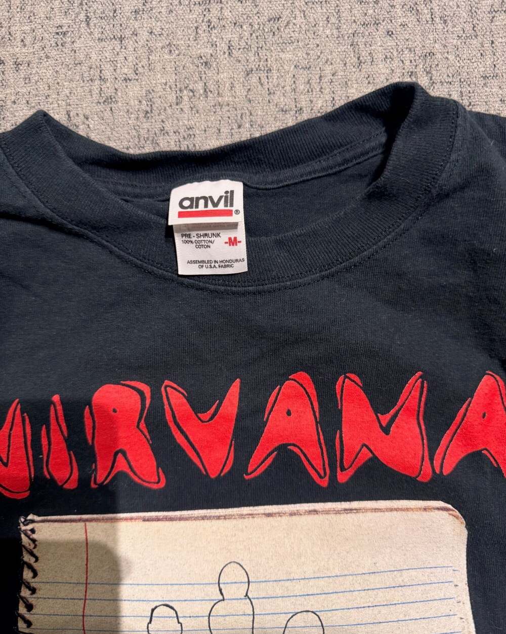 Vintage 2003 Nirvana Ghost Notebook Tour T-Shirt Double-Sided - Picture 3 of 8